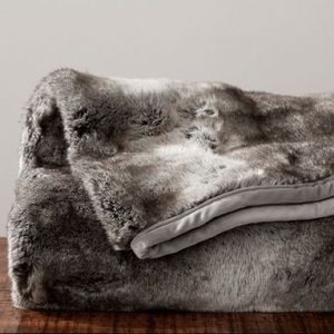 Pottery Barn Ombré Faux Fur Throw